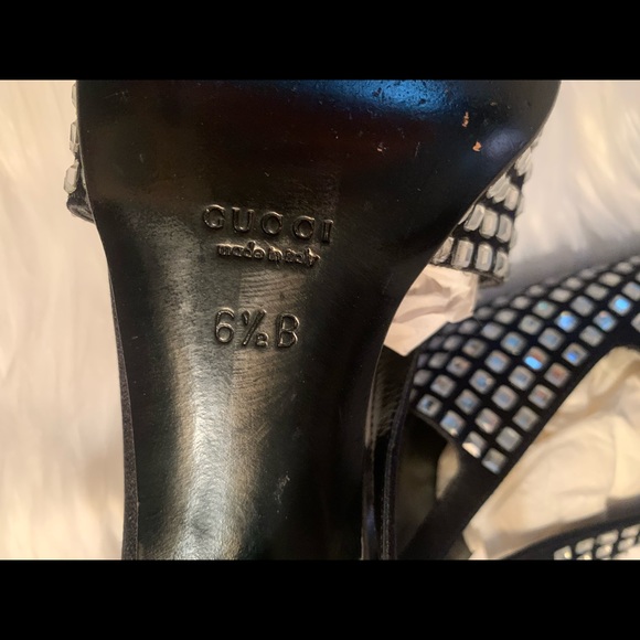 Gucci Tom Ford Runway glitter Sandals Vintage - Picture 5 of 6